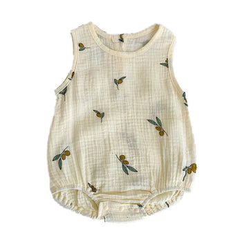 Baby Muslin Cotton Jumpsuit – Summer Romper for Boys & Girls