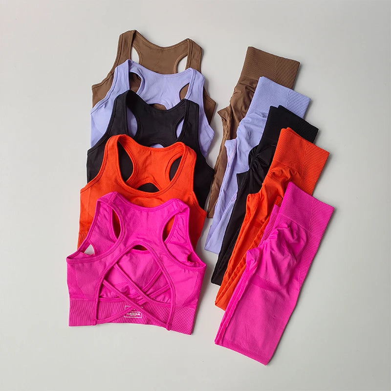 2PCS Women’s Sports Bra & Leggings Set – Yoga & Fitness Outfit