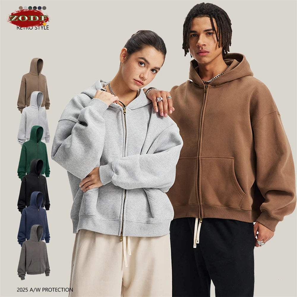 Winter Unisex Fleece Boxy Hoodie