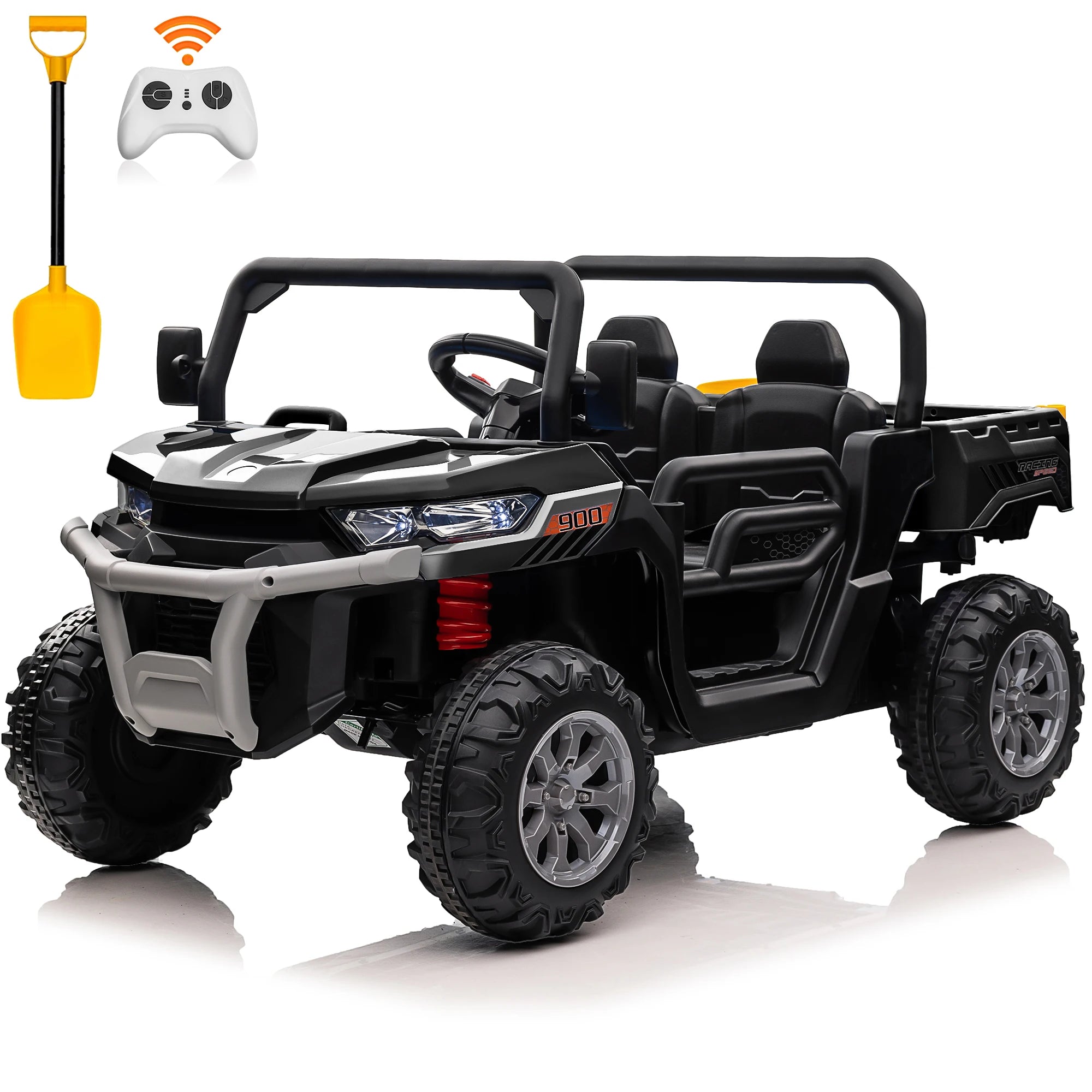 24V Kids Ride-On Dump Truck – 2-Seater UTV with Remote, Music & LED Lights