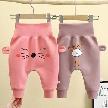 Baby Cotton Pants – Winter Thick Warm Cartoon Trousers