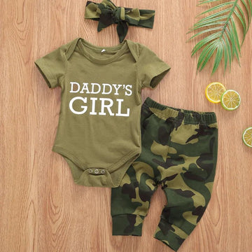 Baby Summer Camouflage Clothes Set