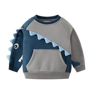 Boys Dinosaur Fleece Cotton Sweatshirt
