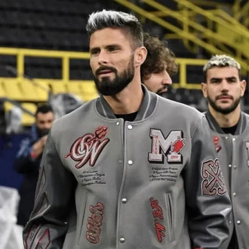 Heavy Embroidery Baseball Uniform Retro Unisex Jacket