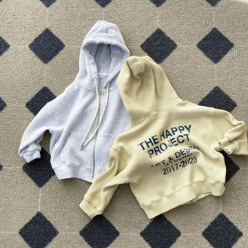 Kids Cotton Letter Print Hoodie