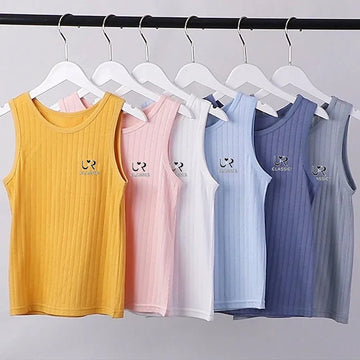 Kids Cotton Sleeveless Vest Tank Top