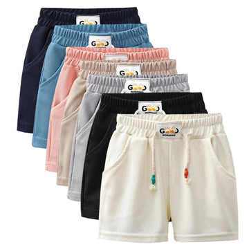 Kids Summer Solid Color Shorts