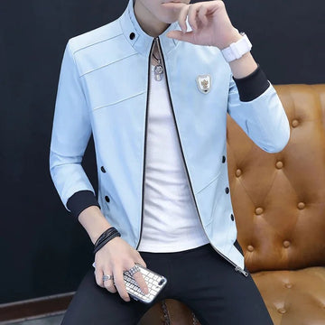 Men’s 2025 Slim Fit Stand Collar Jacket