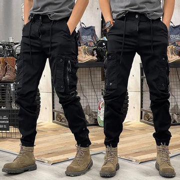 Men's Multi Pocket Work Pants – Loose Wide Leg Outdoor Training Trousers