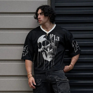 Men's Oversized Quick Dry T-Shirt – Summer Mesh Sports Fitness Top