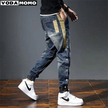 Men’s Retro Streetwear Harem Baggy Jeans