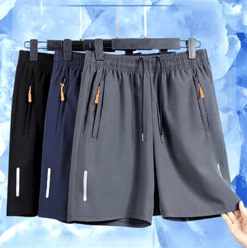 Men’s Summer Ice Silk Quick Dry Sports Shorts Casual Beachwear  Description