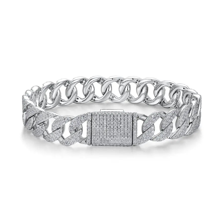 Moissanite Tennis Bracelet – 925 Silver, Gold/Platinum/Rose Plated