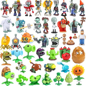 Plants vs Zombies Figures Set – Dr. Zomboss, Peashooter, Gargantuar & More Kids Toys