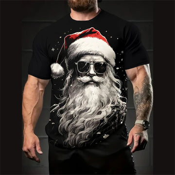 Santa Claus Oversized T-Shirt – Unisex Christmas Graphic Tee for Men & Women Streetwear