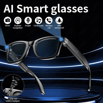 Smart Glasses with Camera – AI Translation, Video Recording & Bluetooth