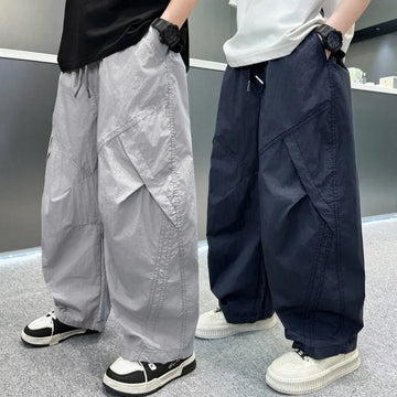 Summer Boys Grey Sports Pants Casual Kids Sweatpants