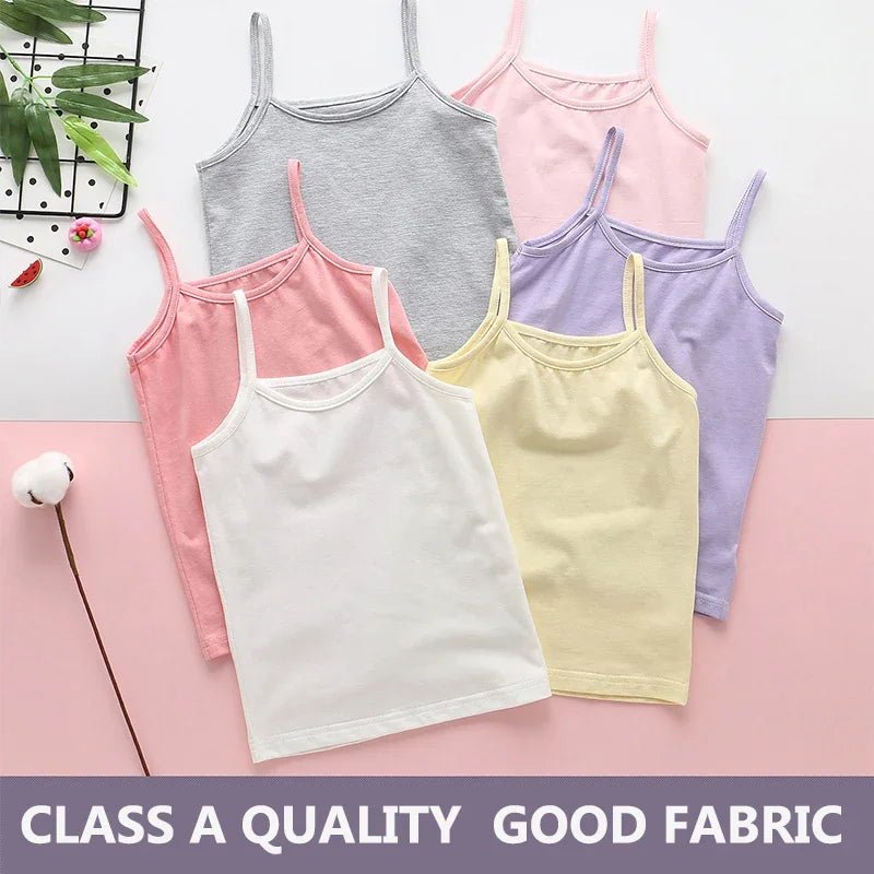 Summer Cotton Girls Sleeveless Tank Top