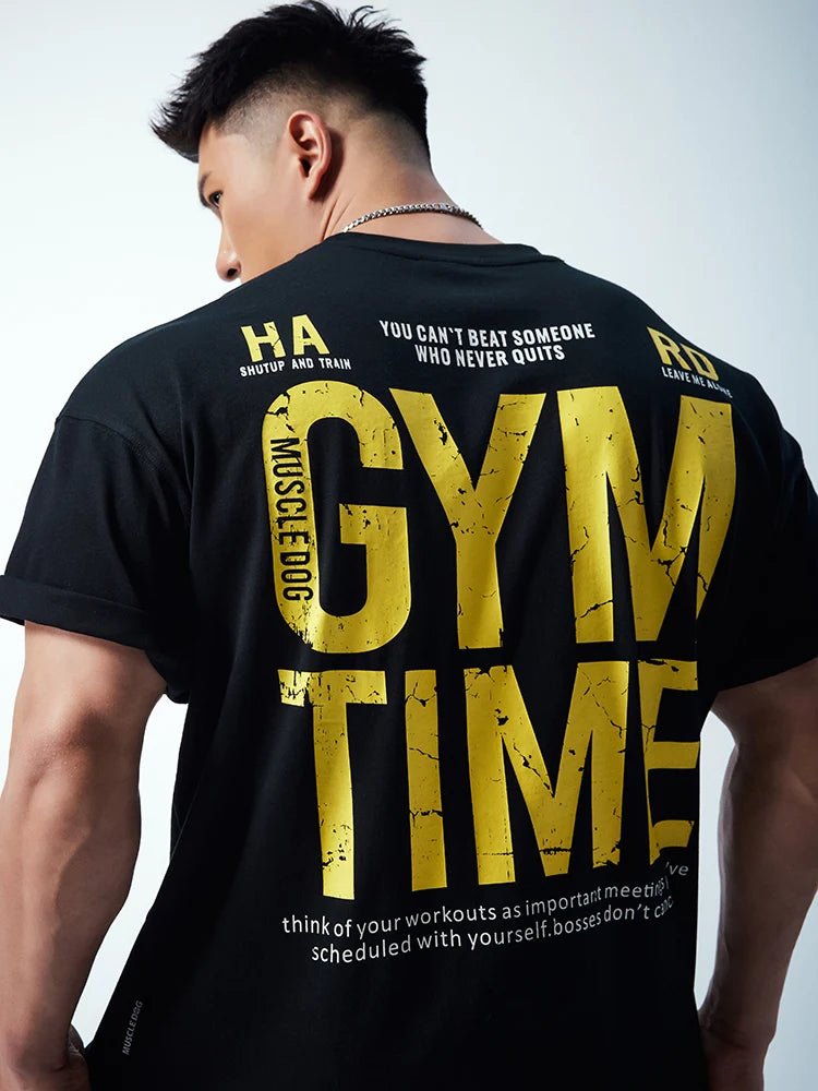 Unisex American Print Loose Fit Fitness T-Shirt – Summer 2025