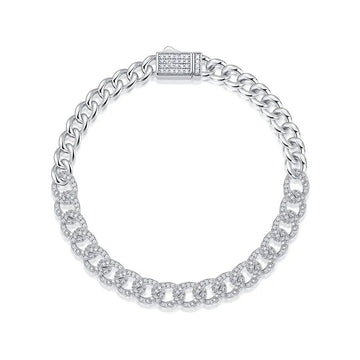 Unisex Moissanite Tennis Bracelet – 925 Sterling Silver