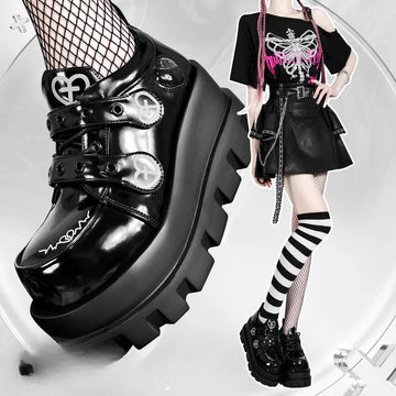 Women’s Punk Platform Sneakers Fall 2024 Fashion Shoes