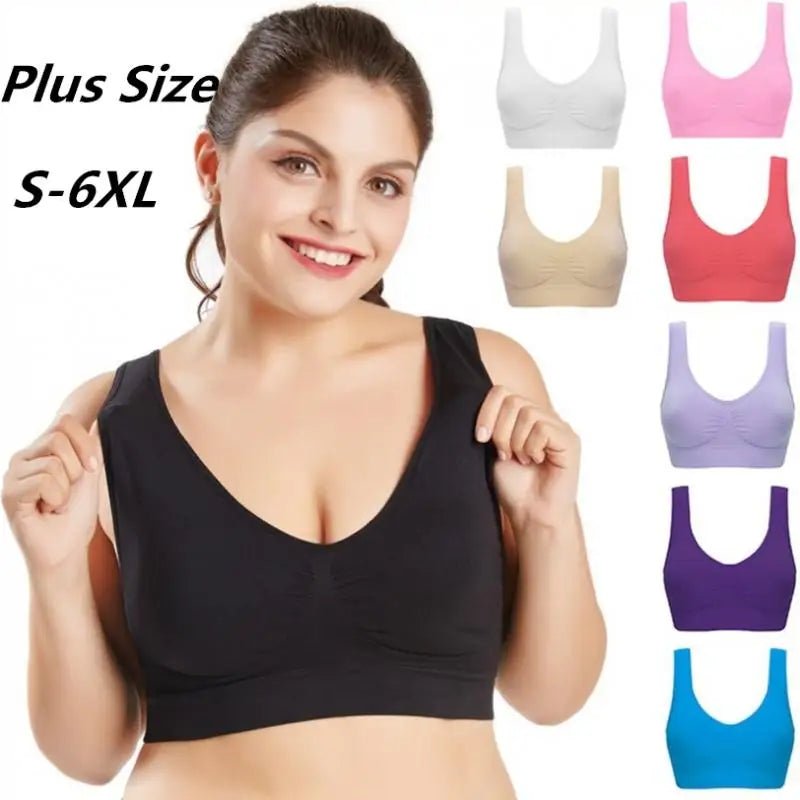 Women’s Seamless Padded Sports Bra – Yoga & Fitness Crop Top